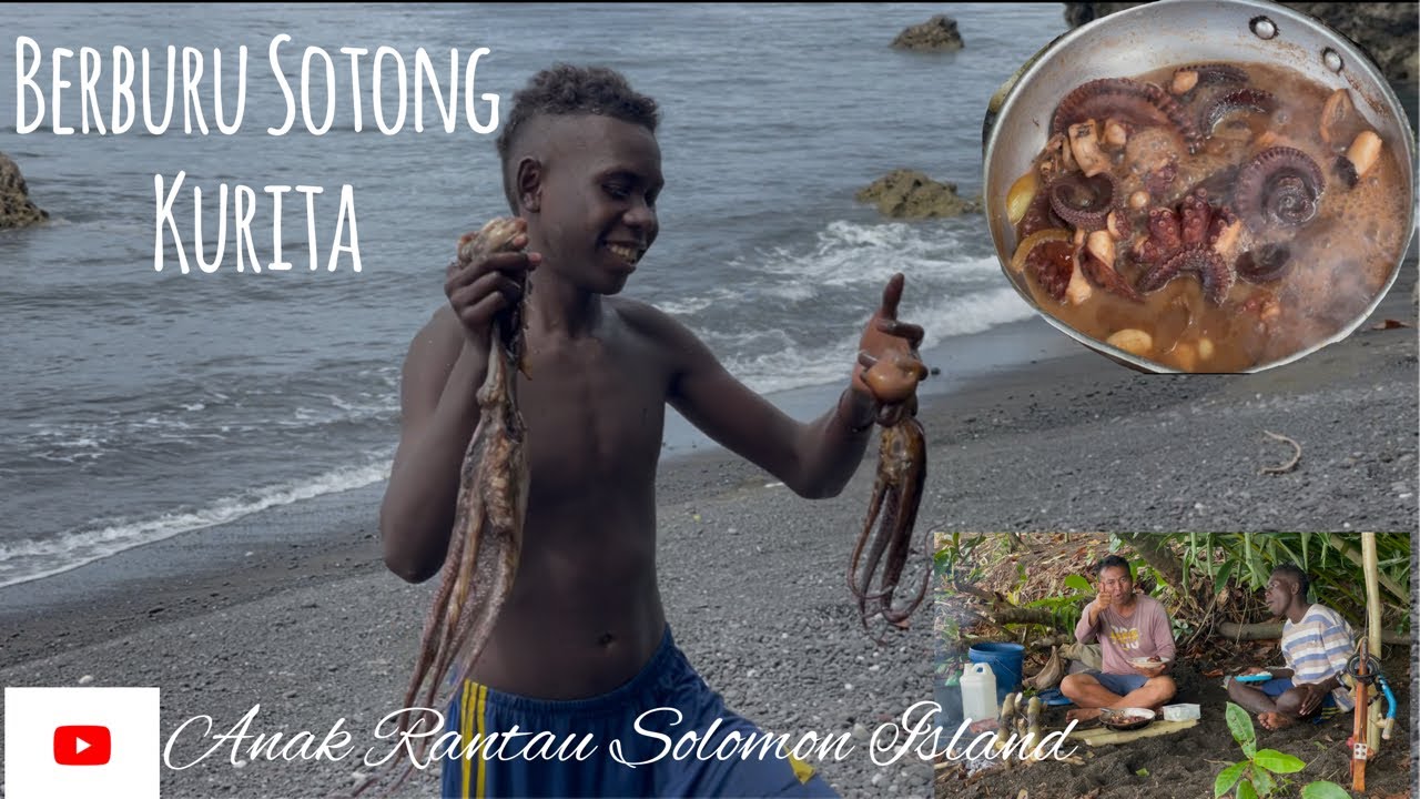 Berburu Sotong Kurita//Bercamping di Pantai Sambil Menikmati Pemandangan Yang Cantik//Catch N Cook//