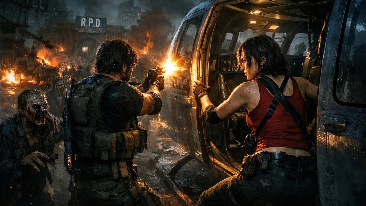 Escaping the zombie city in resident evil survival