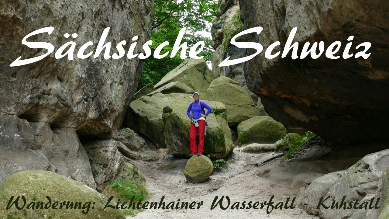 S&auml;chsische Schweiz: Kurze Wanderung Lichtenhainer Wasserfall bis Kuhstall/Himmelsleiter - Vlog 151