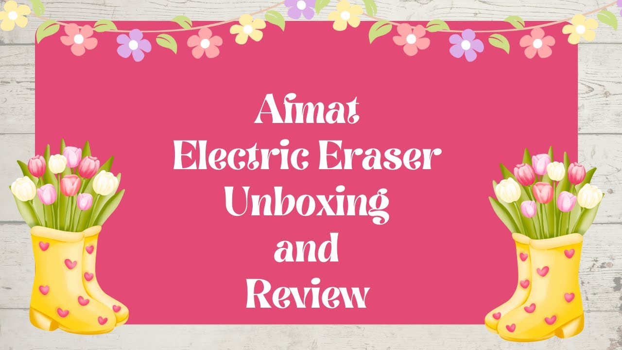 Afmat Electric Eraser Unboxing and Review