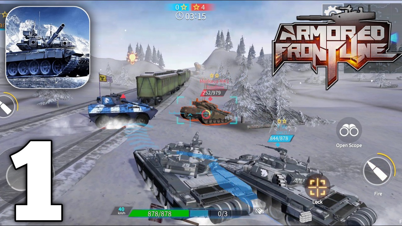 Armored Frontline Warzone Gameplay Walkthrough Part 1 (Android/iOS)