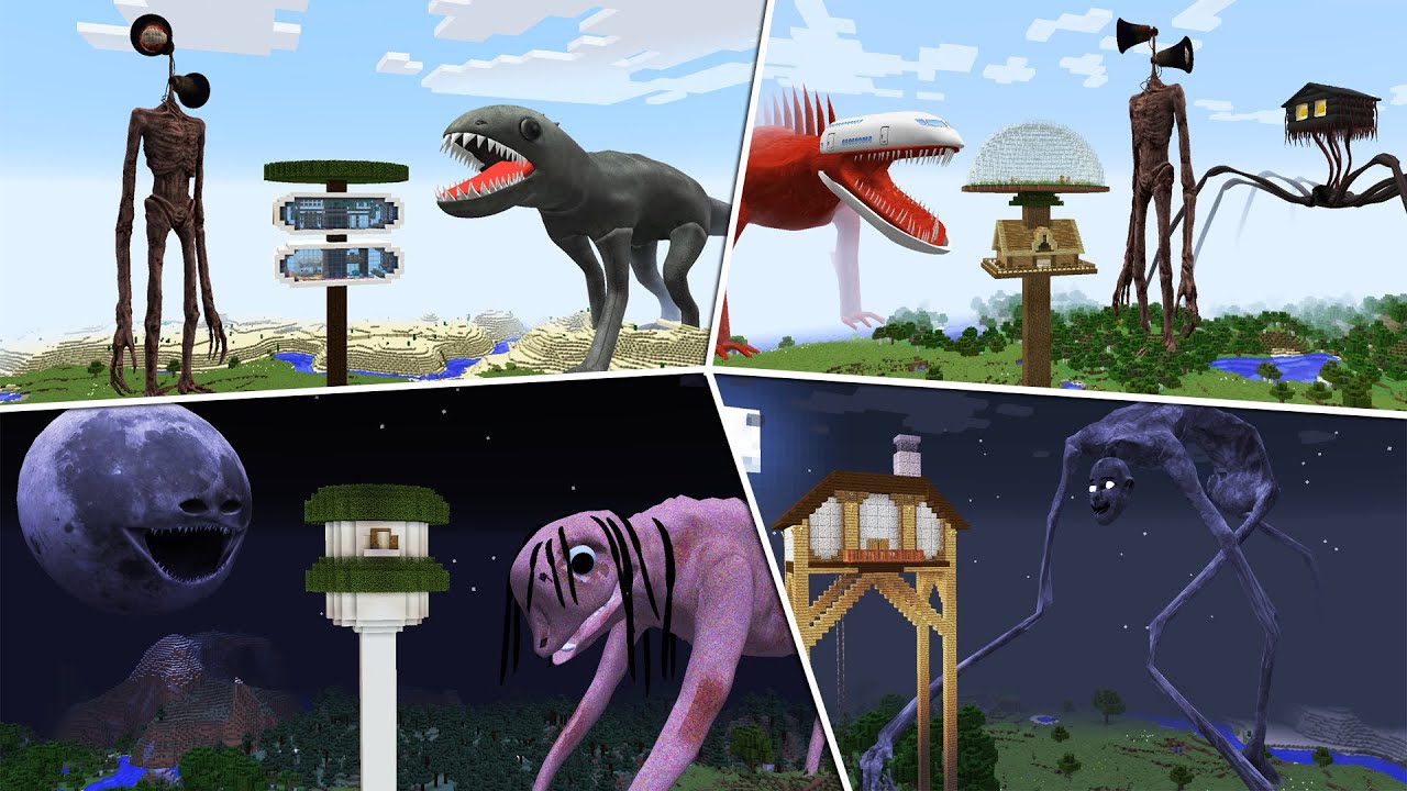 COMPILATION OF BEST SHIN GIANT MONSTERS 😱 in Minecraft Part 2 | Gameplay