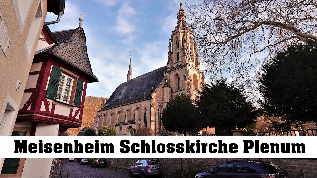 MEISENHEIM (D), Schlosskirche Vollgel&auml;ut (Au&szlig;enaufnahme)