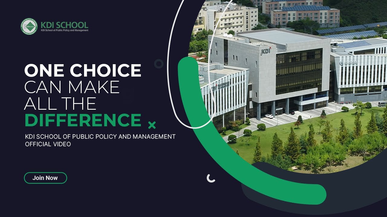 KDI School of Public Policy and Management Official Video (Korean Sub)
