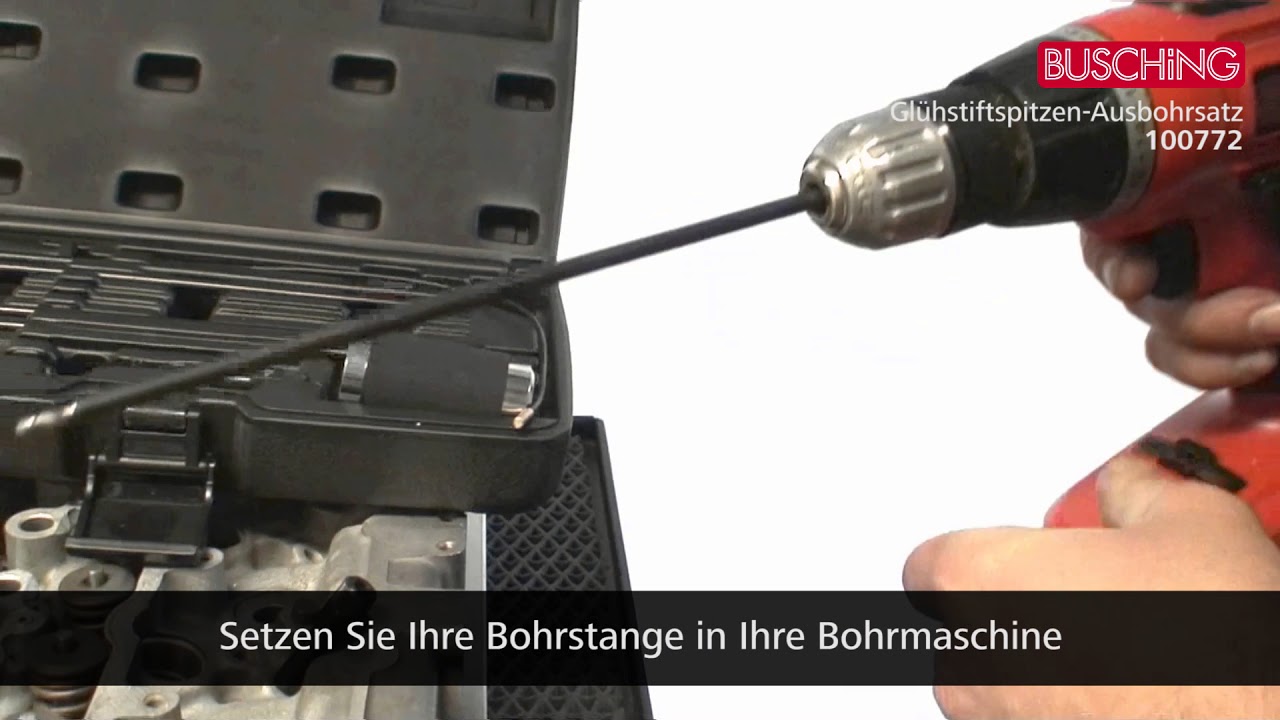 BUSCHiNG [Art.-Nr.: 100772] Glühstiftspitzen-Ausbohrersatz 13-teilig