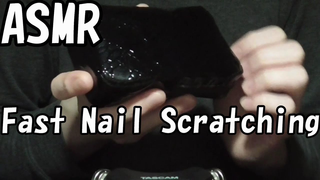 ASMR 速いネイルスクラッチング Fast Nail Scratching