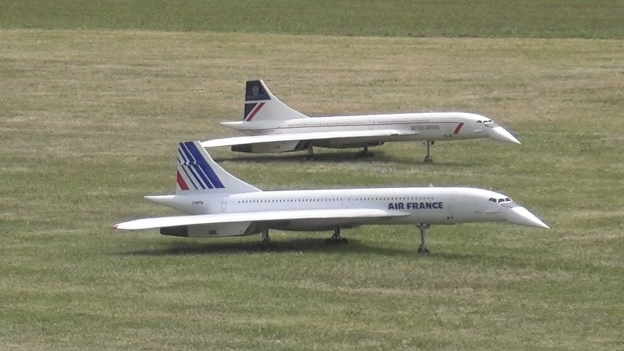 2x CONCORDE: Huge RC Scale Turbine Model Jet