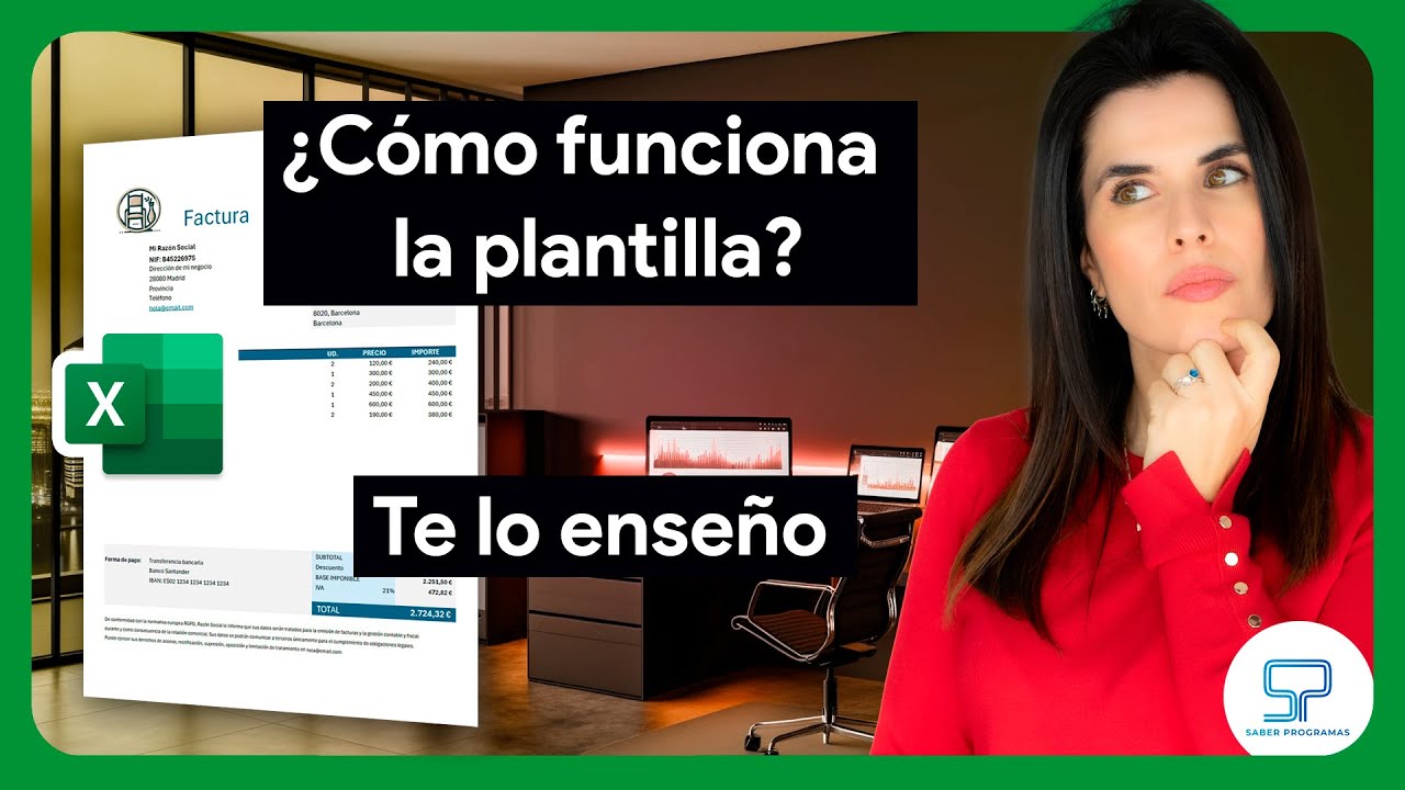 C&oacute;mo funciona la plantilla de factura autom&aacute;tica en Excel