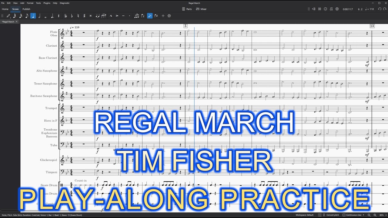 Regal March - Tim Fisher (Play-along Practice)