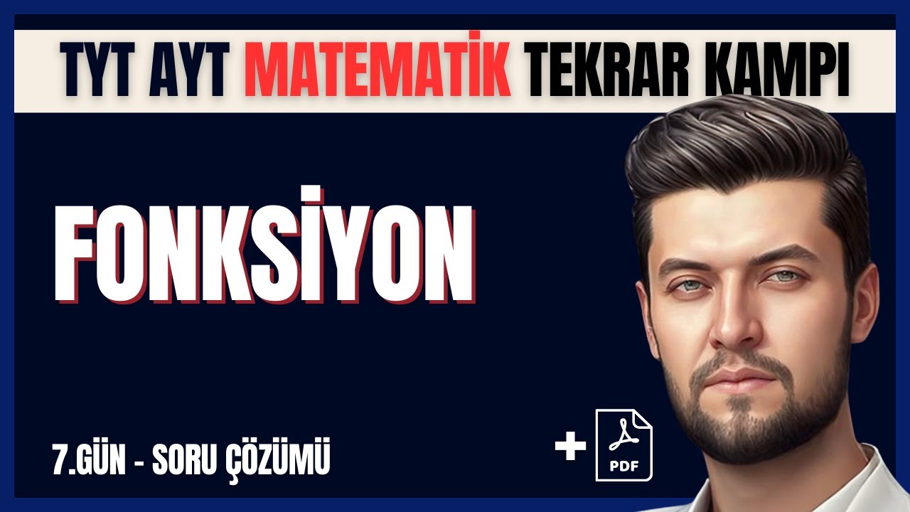 TYT AYT Matematik Tekrar Kampı | 7.Gün | Fonksiyon Soru Çözümü #tyt #ayt
