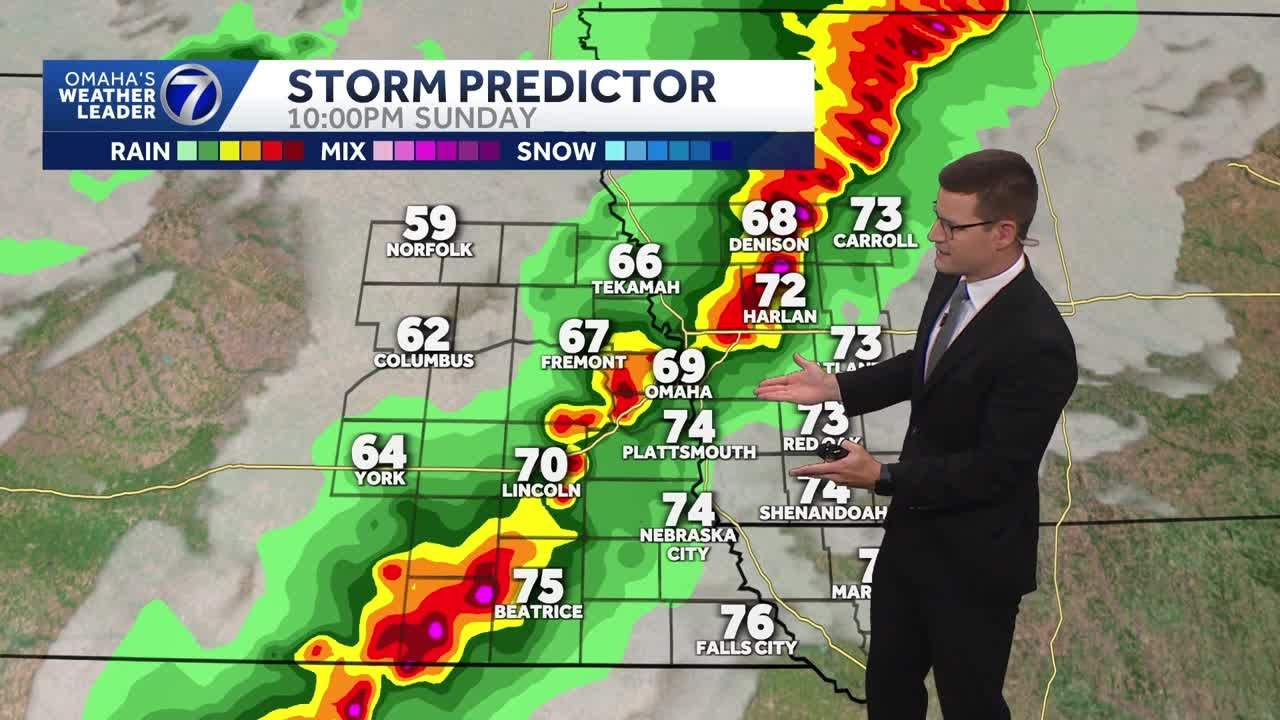 Another round of severe storms possible Sunday evening in Omaha area