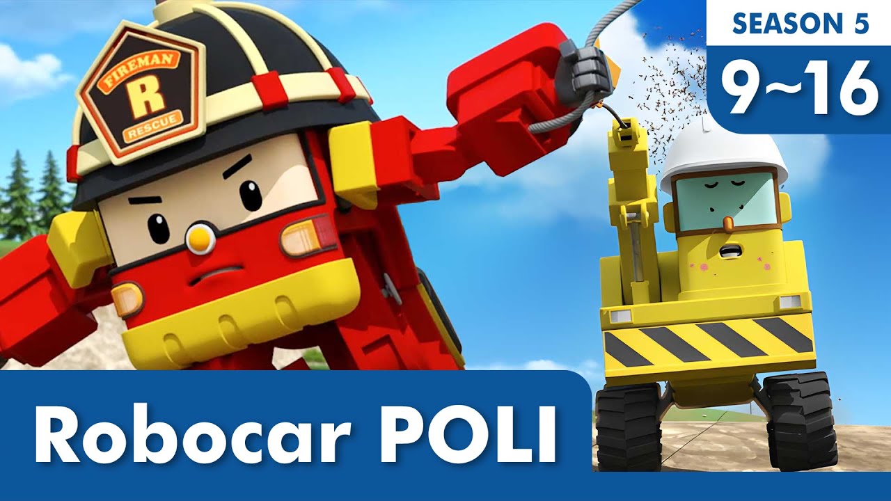 POLI Season 5 Clip Episodes│9~16 Clip Episodes Full Ver.│Watch on TV Series│Robocar POLI TV