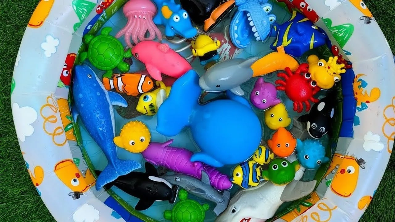 Learn Ocean Animals with Toys 🐳 | Names & Fun Facts for Preschoolers