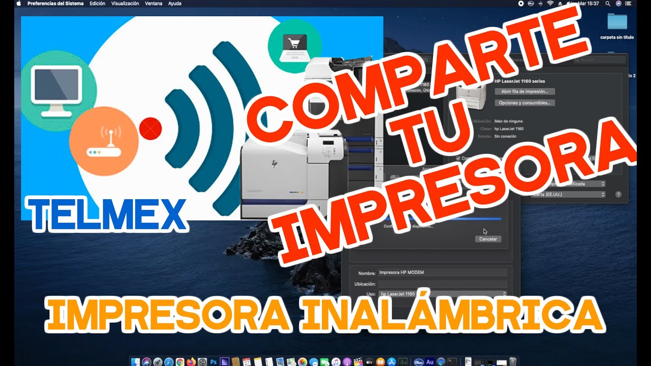 Convierte tu impresora a WiFi en tu casa/oficina usando modem Telmex HG8145v5 y una MacBook (macOS)