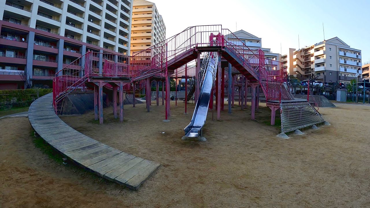 【明石市】ゆりのき通南公園のすべり台【兵庫県明石市】