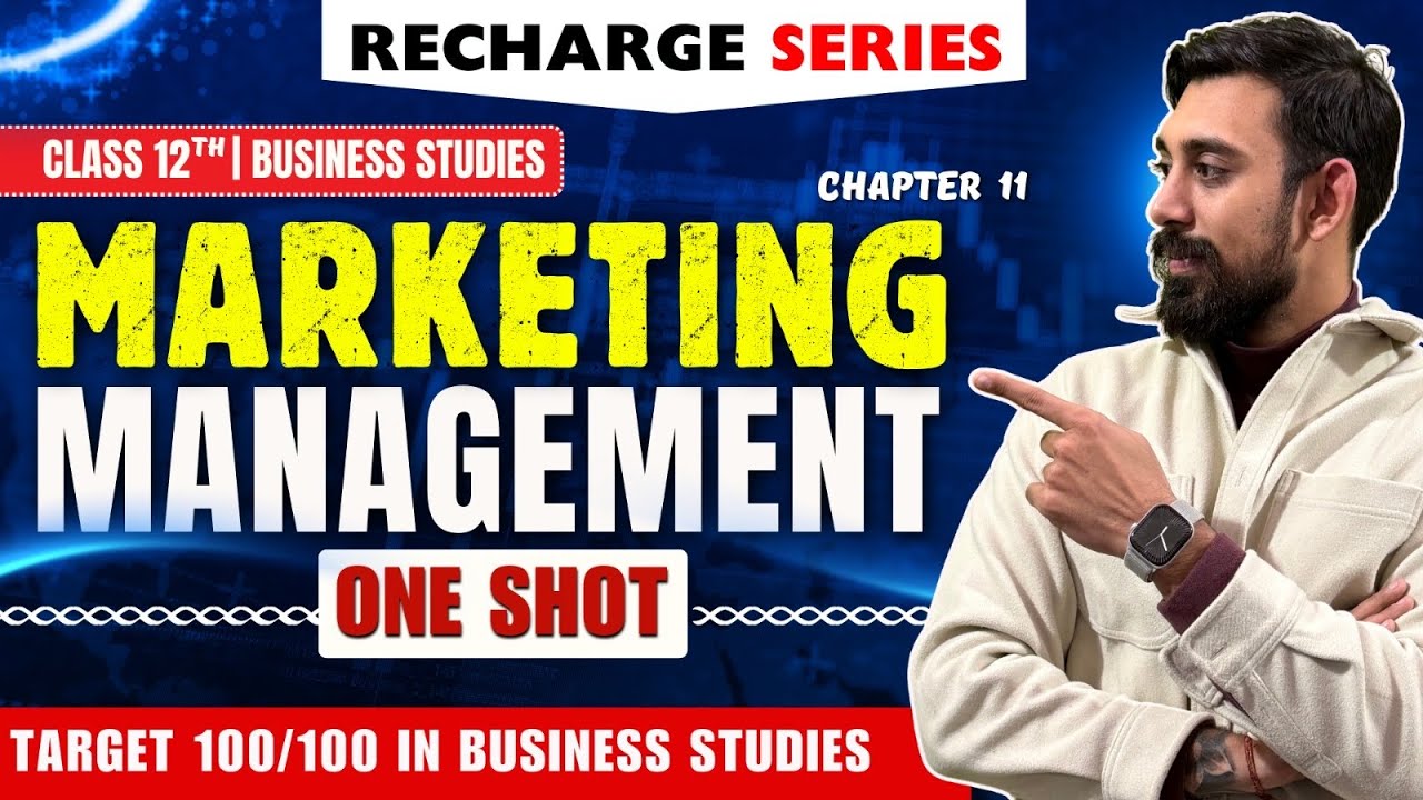 Recharge Chapter 11 | Marketing Management | Class 12 | Business Studies | Boards 2025