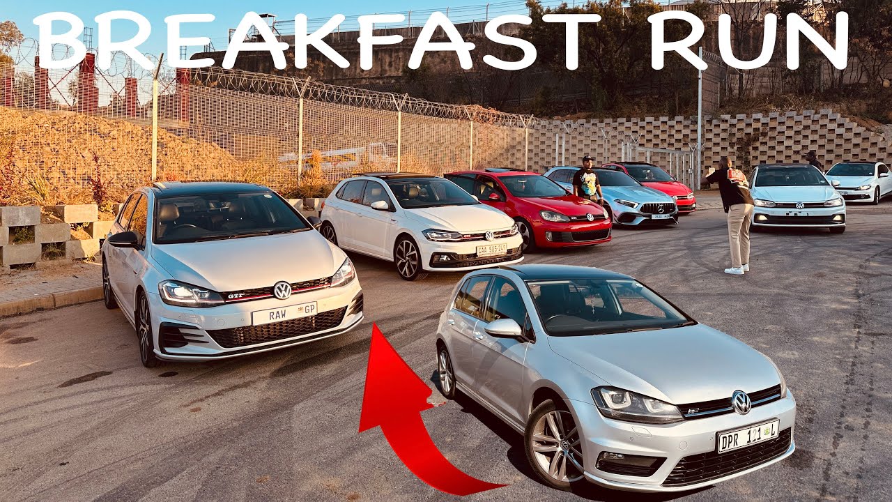 Chasing GTIs, Rs, Ms, AMGs, and RSs In My VW Golf 7 | Breakfast Run From Johannesburg to Vaal |