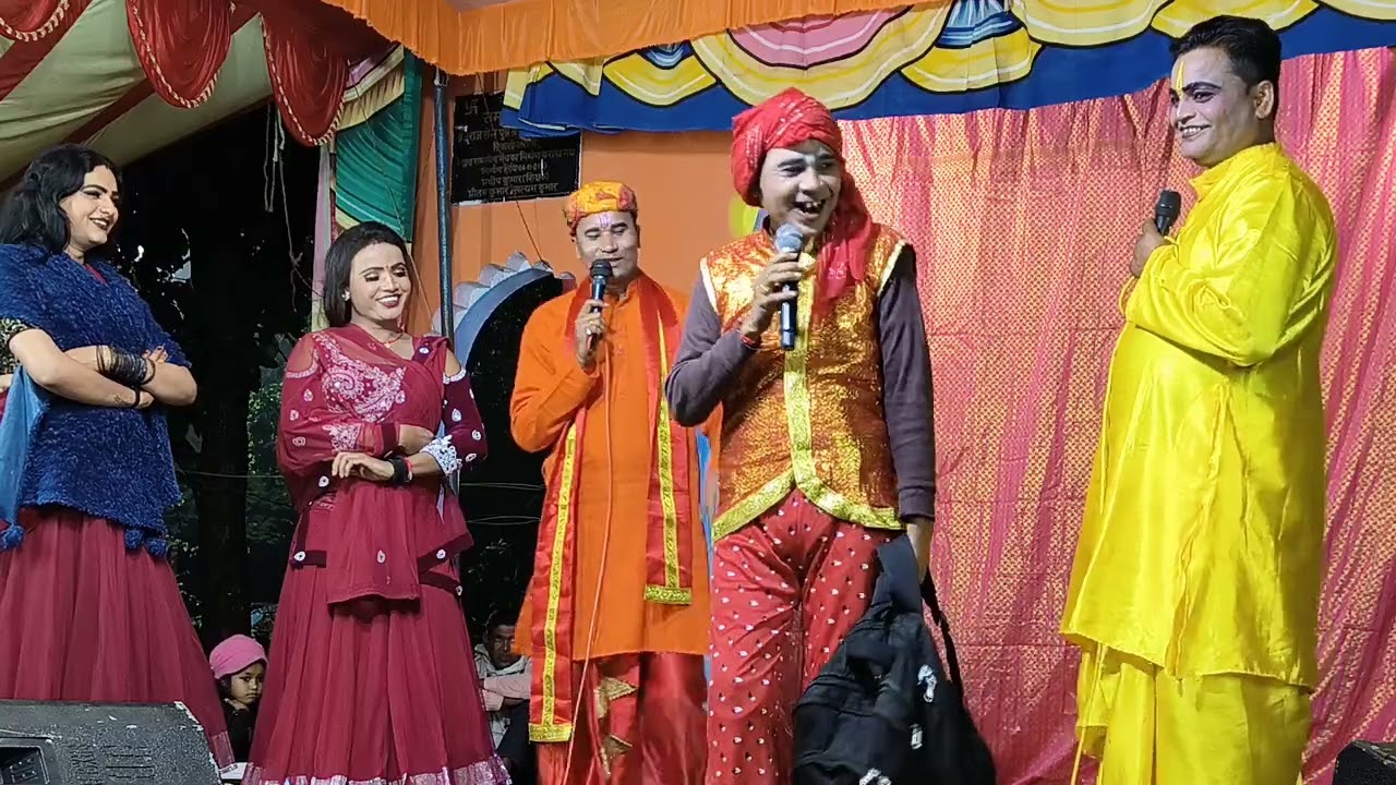 प्रवासियों की लीला में सुरेश कक्कड़ द्वारा धमाकेदार कॉमेडी जय मां काली आश्रम दमदमा जरौली रामलीला2024