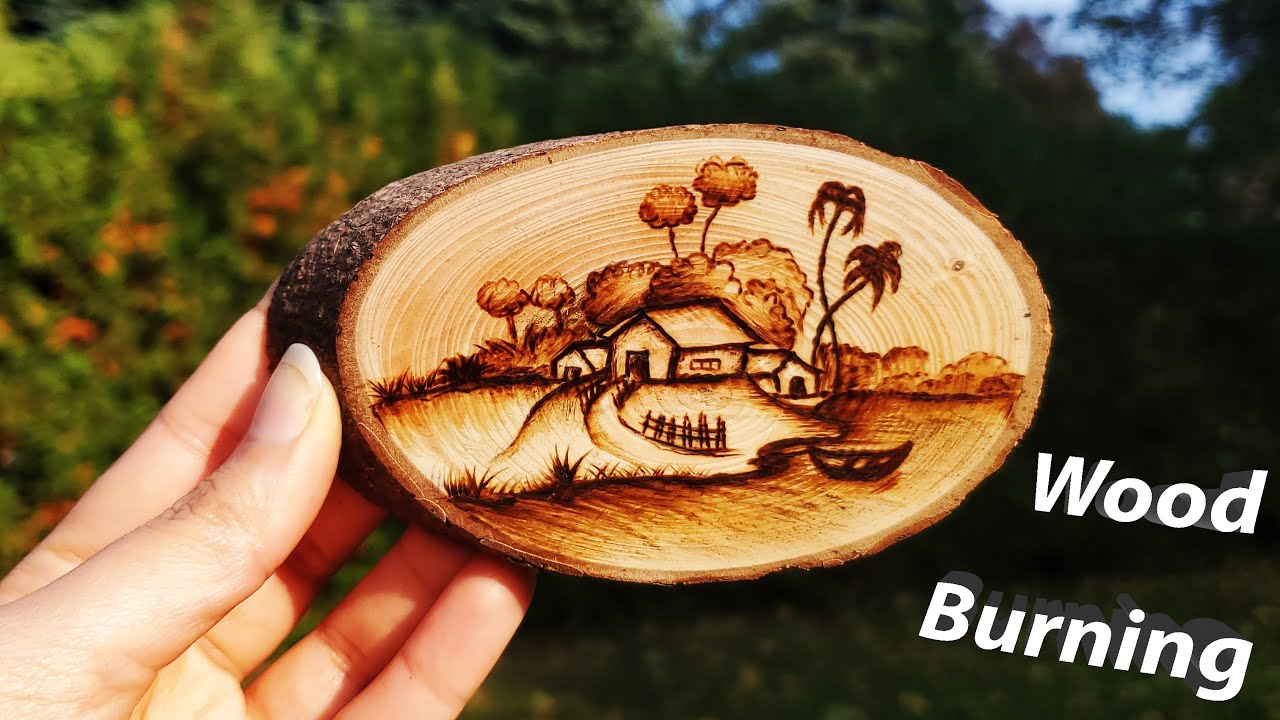 How To Wood burning (pyrography) _ #woodburning #tutorial #pyrography