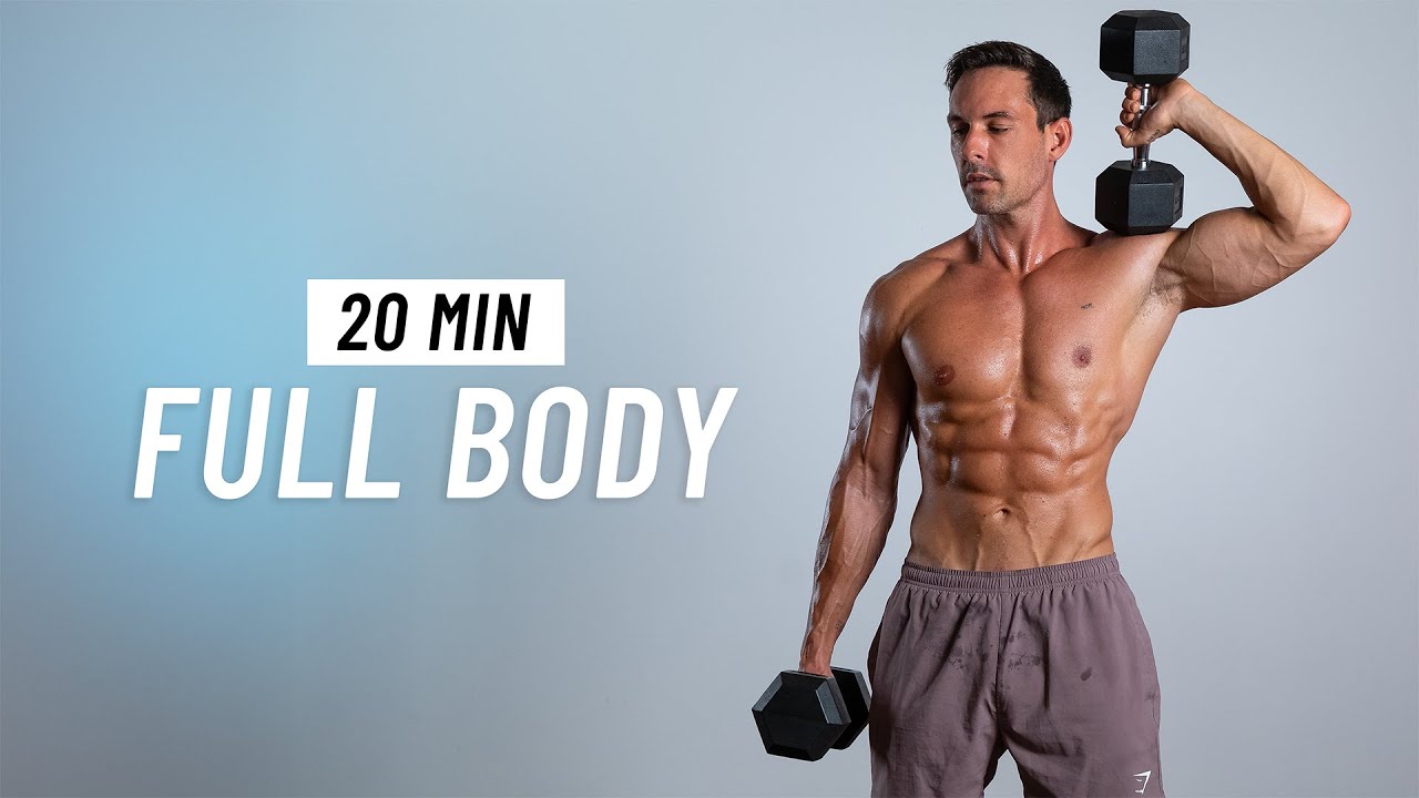 20 Min Full Body Dumbbell Workout At Home - Build Muscle