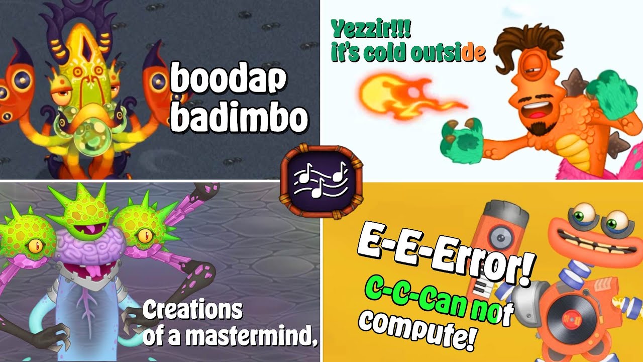 All Lyrics in My Singing Monsters | bbli$zard, All Wubbox, All Werdos & More