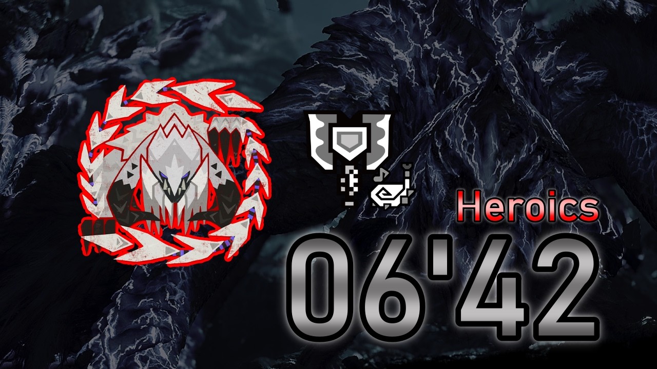 【MHWs】歴戦王アルシュベルド 06'42''13 チャージアックス(サブ武器狩猟笛・火事場) ソロ/Tempered Arkveld Charge Blade(Heroics)