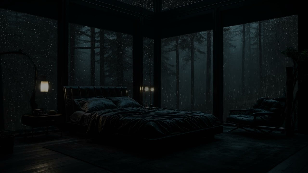 Cozy Rain Ambience with Distant Thunder | White Noise for Deep Relaxation