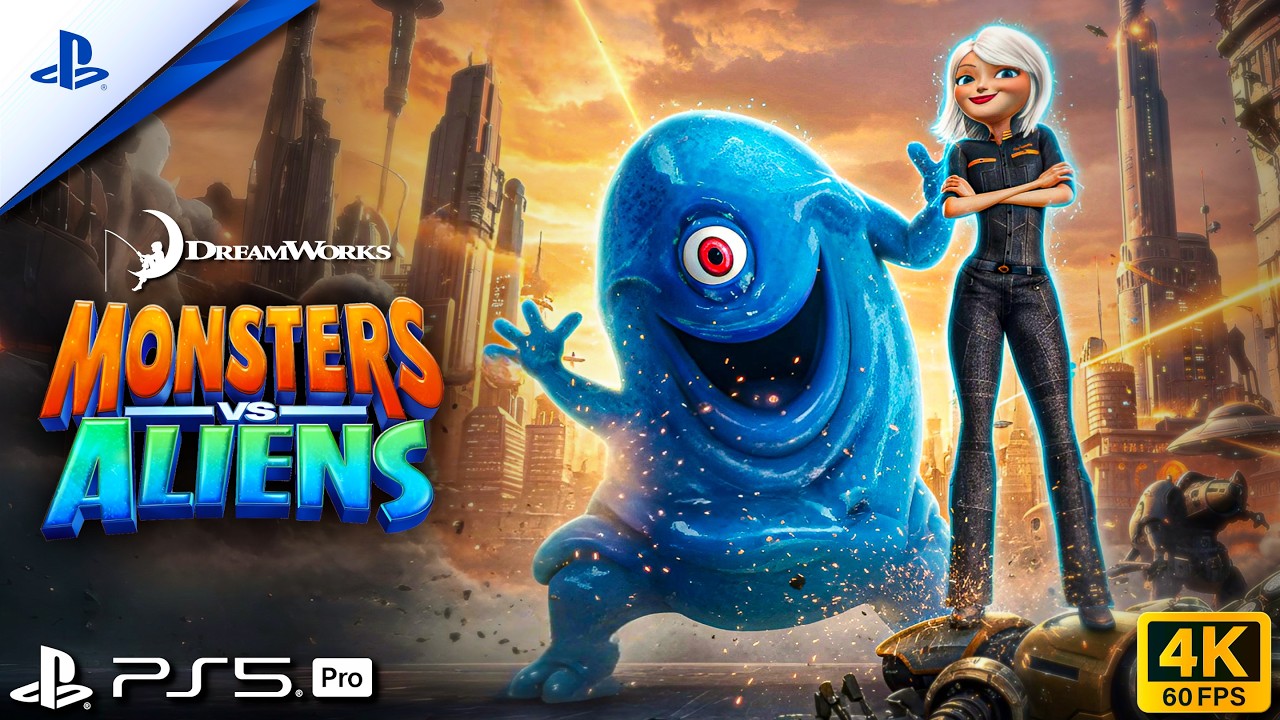 Monsters vs. Aliens - PS5™ Gameplay [4K 60FPS]