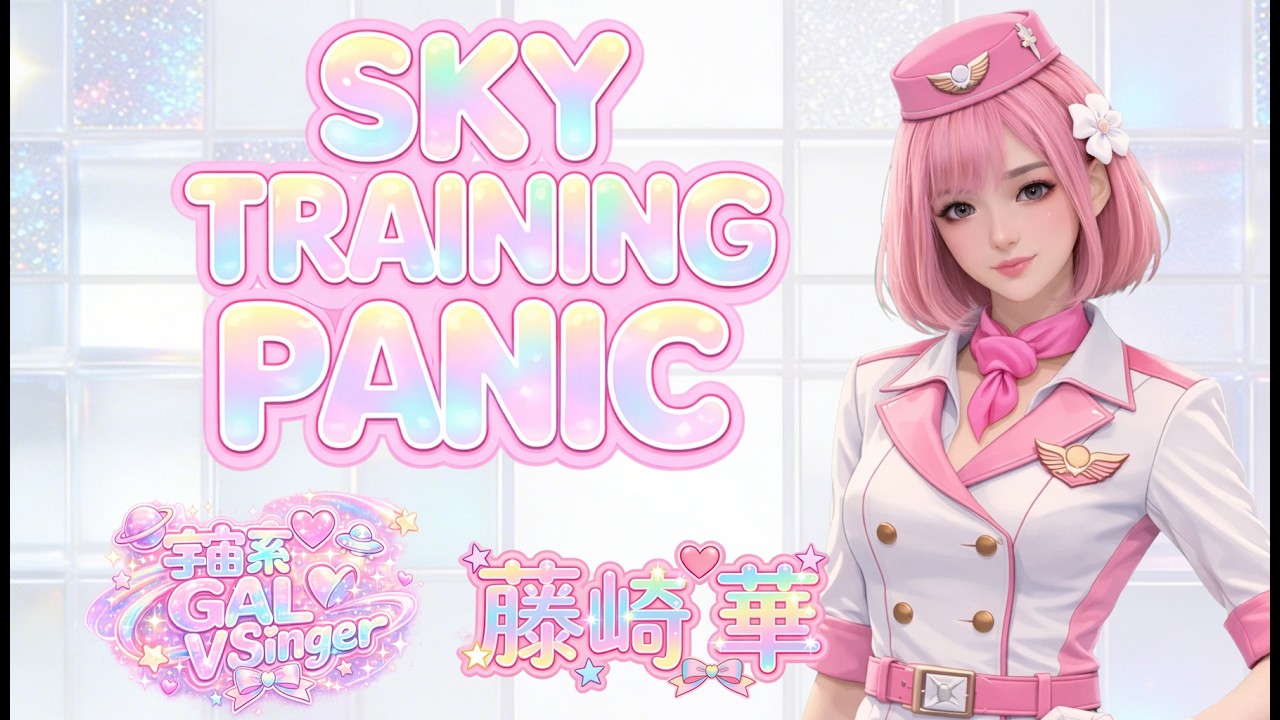 SKY TRAINING PANIC｜藤崎華 MV【Kawaii Revolution】| Hyper Galactic Techno Pop