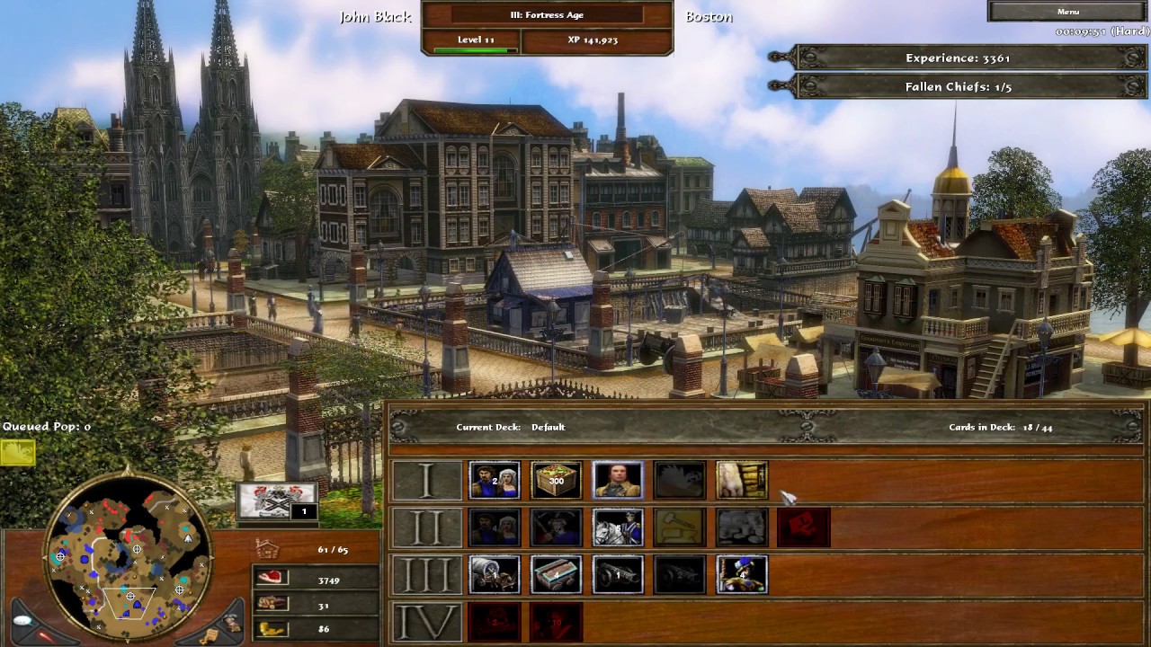 Pr0nogo plays Age of Empires III part 3 - Destroying Crazy Mountain