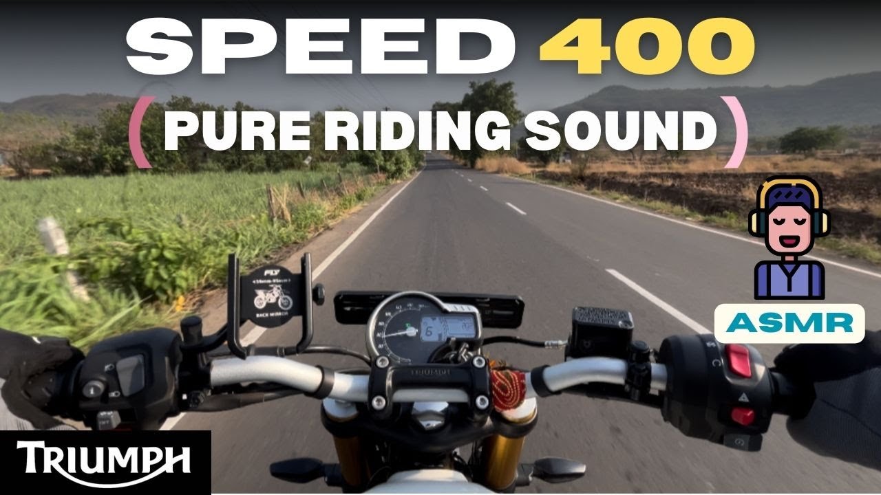 Triumph Speed 400 PURE RIDING SOUND | ASMR