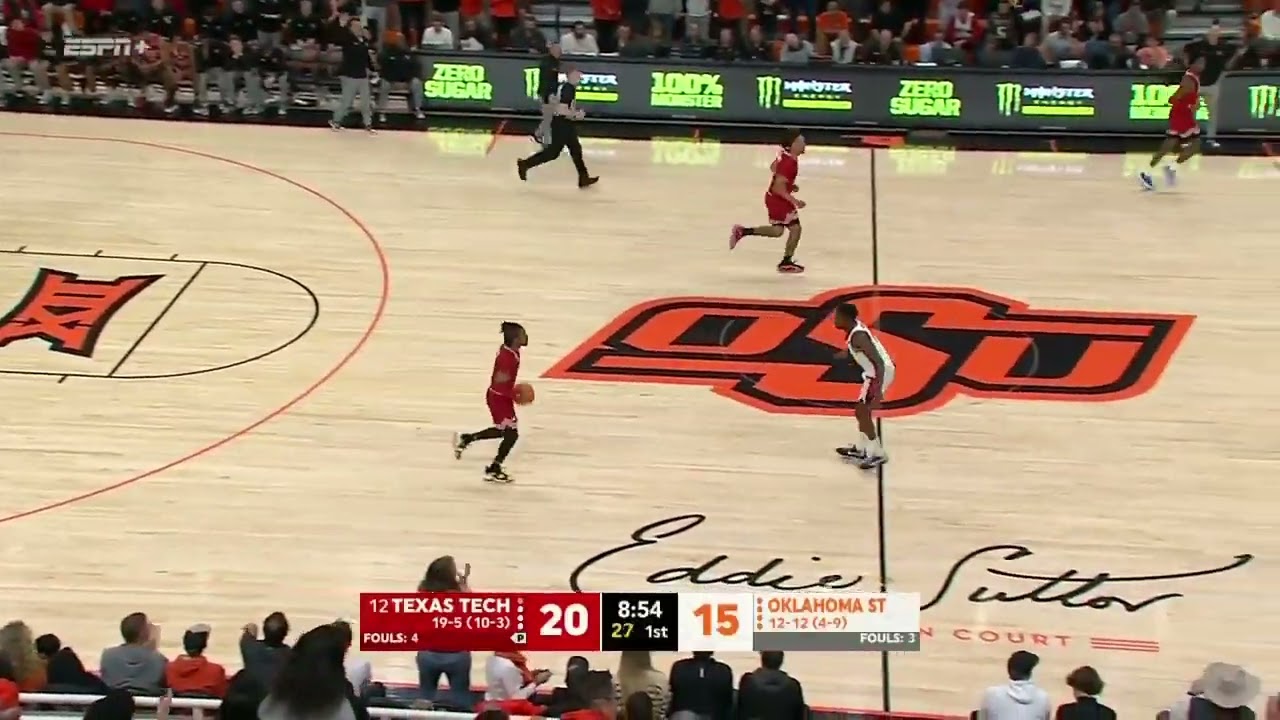 Elijah Hawkins 2024-2025 Season Makes - Texas Tech - NCAA