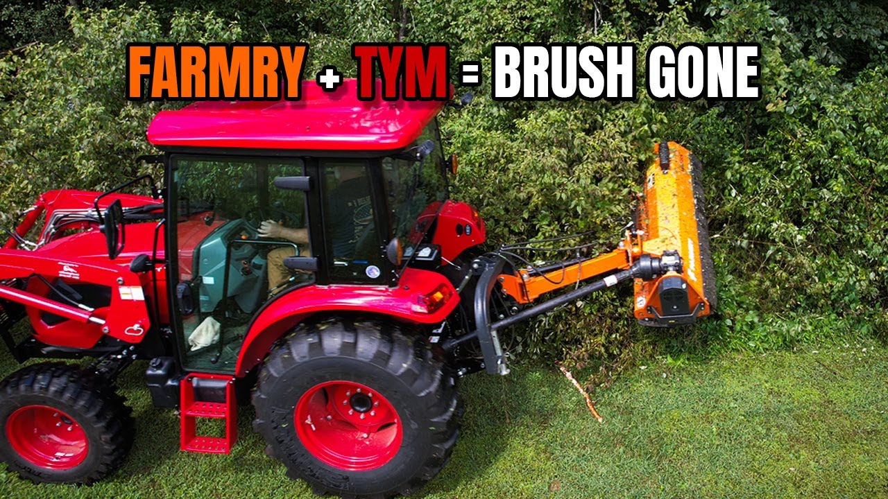 Watch This Flail Mower DESTROY Brush | TYM Tractor Power!