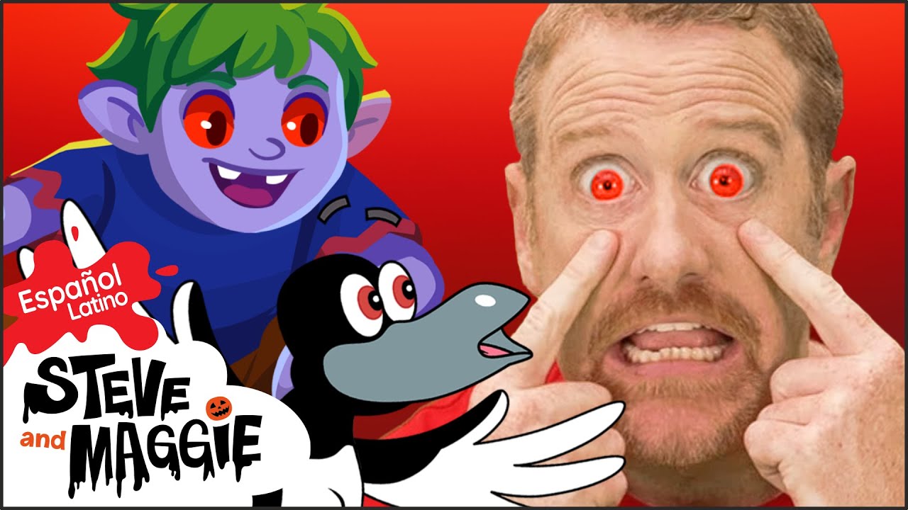 Canción de Halloween El Tren Monstruo + MÁS para niños con Steve and Maggie Español Latino
