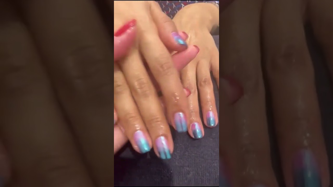 #Ombre # chrome unicorn