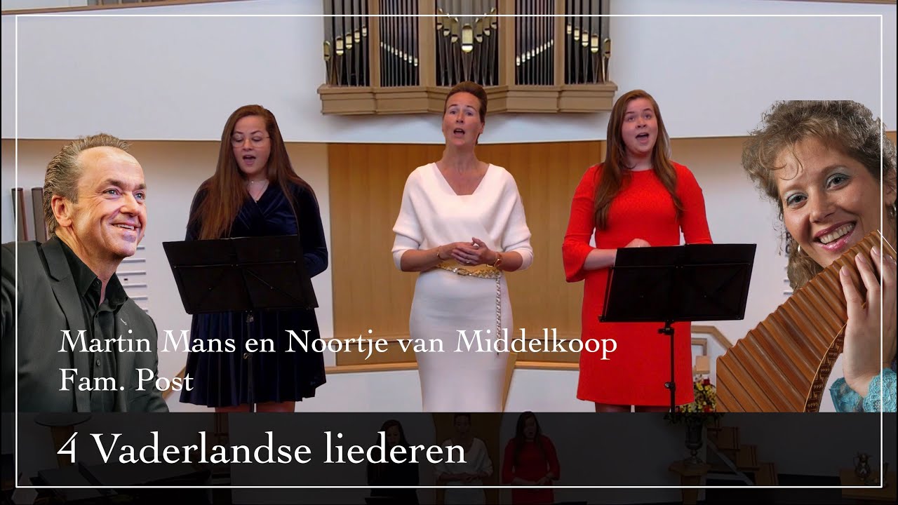 Familie Post zingt Vaderlandse liederen