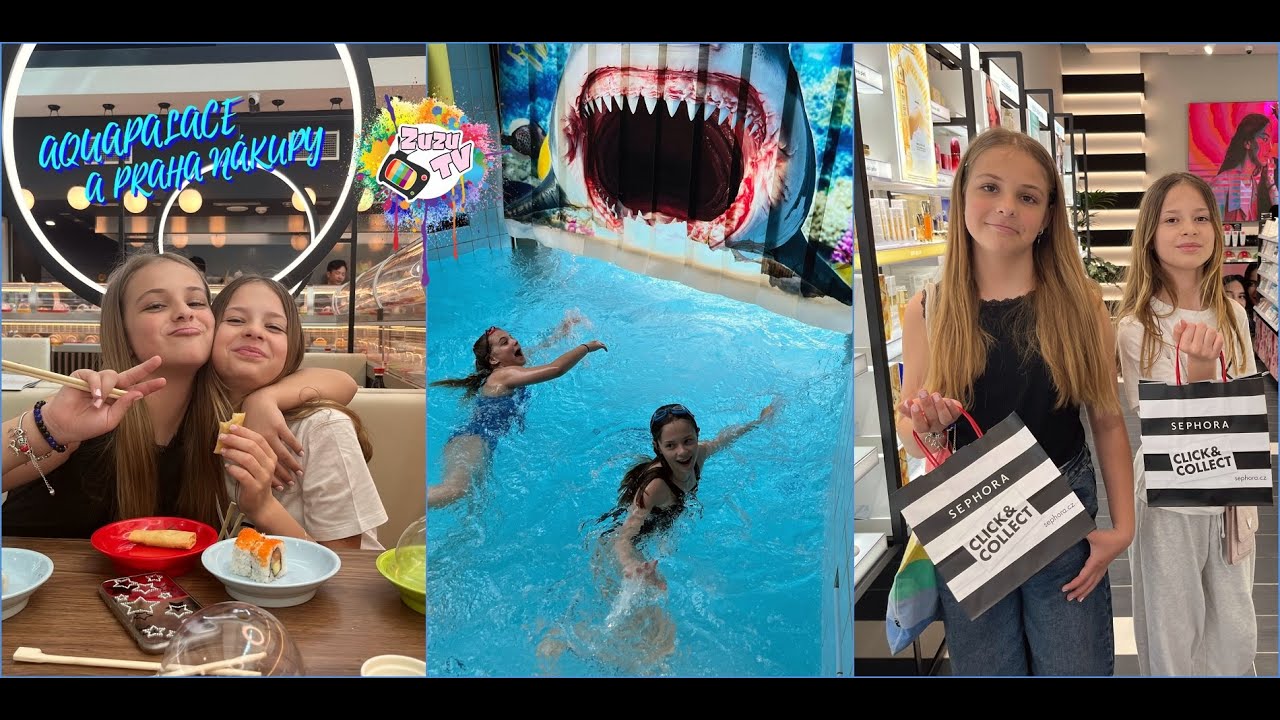 ŘEDITELSKÉ VOLNO = VÝLET DO PRAHY! 🤩🍣 Aquapalace, running sushi & nákupy! 🛍🌊