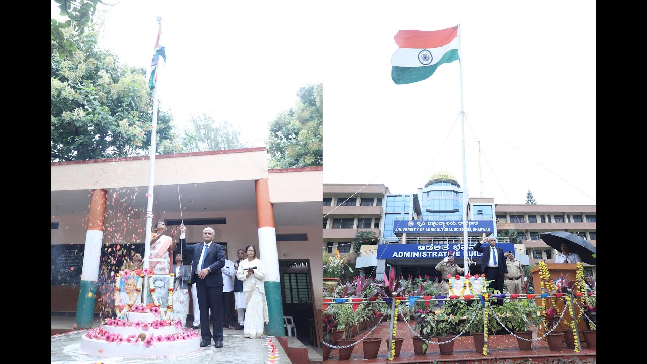 79th Independence Day @ UAS, Dharwad.