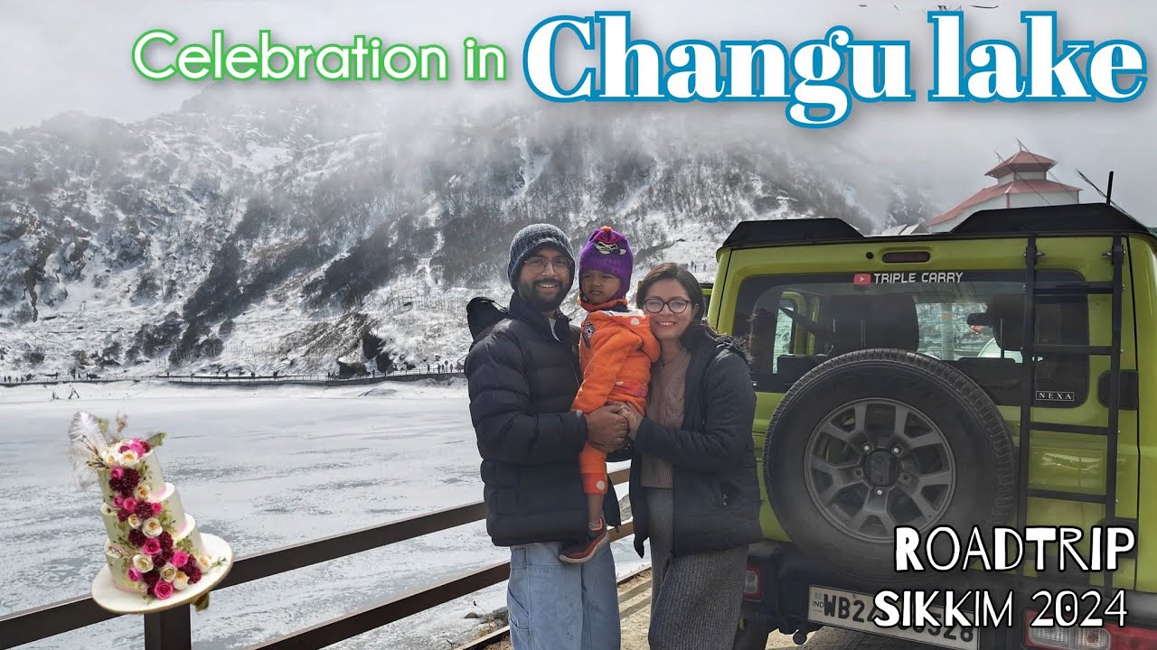 Frozen Tsongmo (Changu) lake | Breathless at Changu Ropeway | Triple Carry in Sikkim