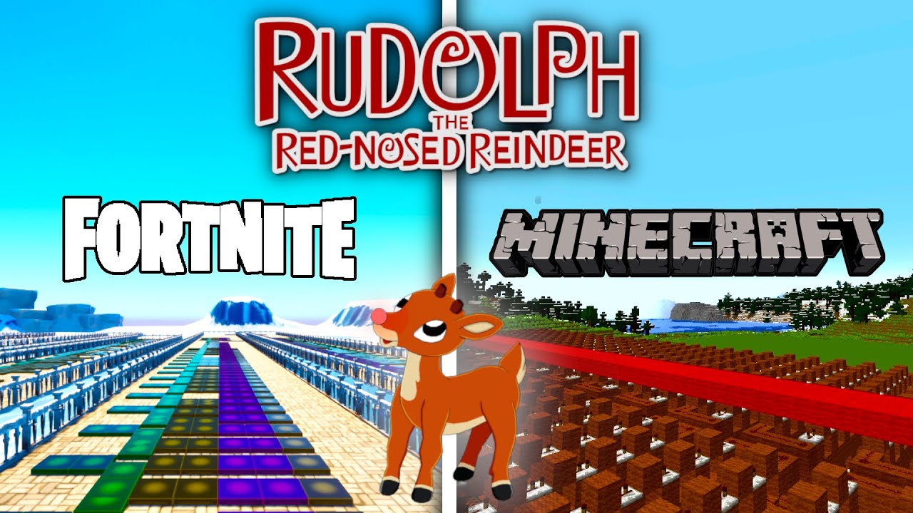 Rudolph the Red-Nosed Reindeer (Fortnite vs Minecraft)