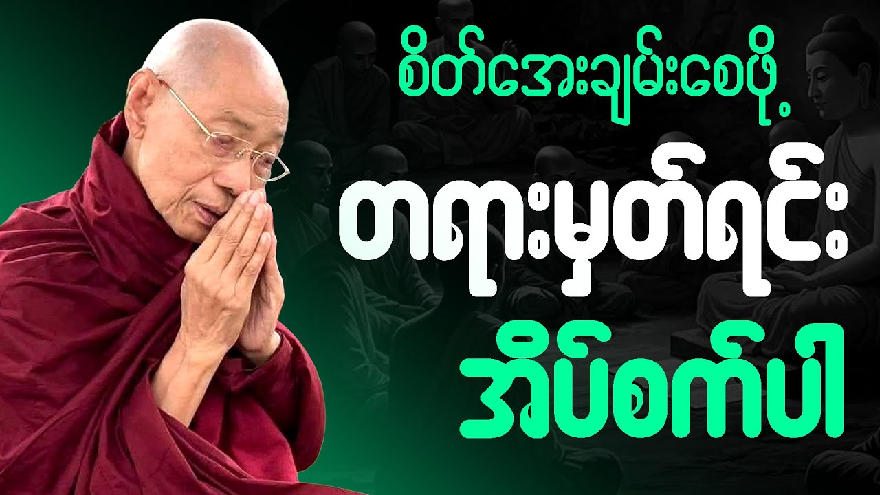 ညစဥ်ဖွင့်၍ တရားမှတ်ရင်း အိပ်စက်အနားယူပါ 🙏  #ပါချုပ်ဆရာတော်ကြီး #တရားတော် #ညတရား 🌸🙏