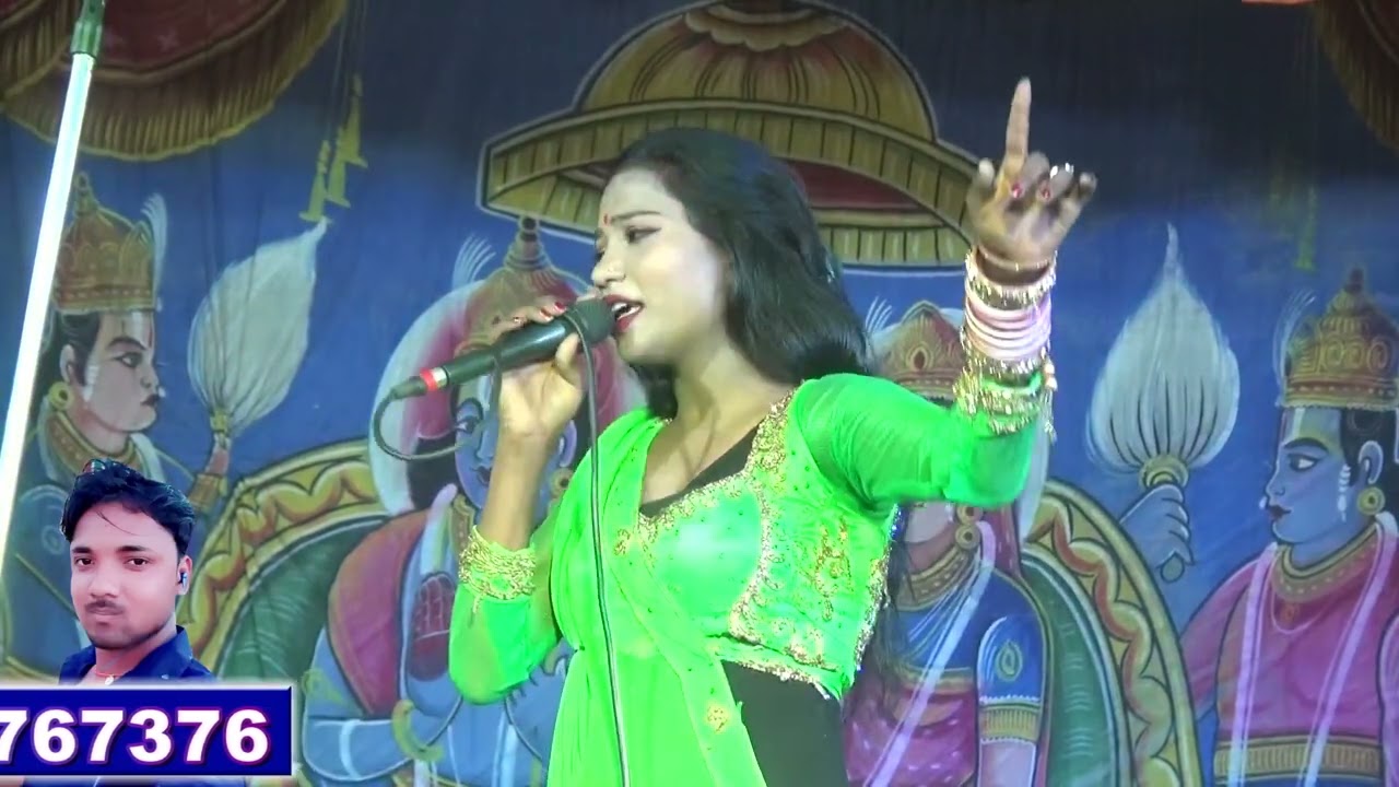 बेटियों का भाग मईया मिस नेहा की सुंदर भजन की प्रस्तुति रामलीला प्रोग्राम रगोली लीला