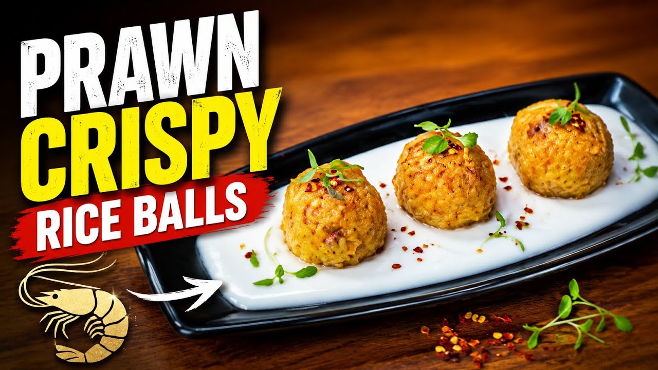 PRAWN CRISPY RICE BALLS &bull; COOKU WITH COMALI SEASON 7 SAMYUKTHA'S RECIPE &bull; CWC SEASON 7 DISH &bull; CWC 7 