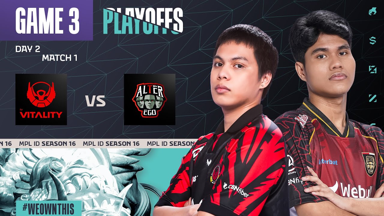 BIGETRON BY VITALITY vs ALTER EGO | Playoffs Day 2 | Game 3 | #MPLIDS16
