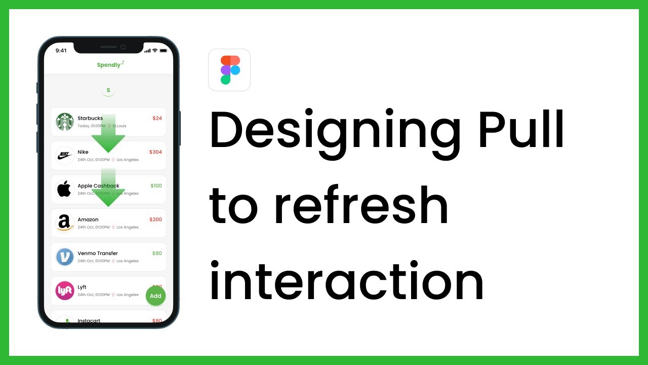 Прототипирование Figma: проектирование микровзаимодействий с функцией «Pull to refresh»