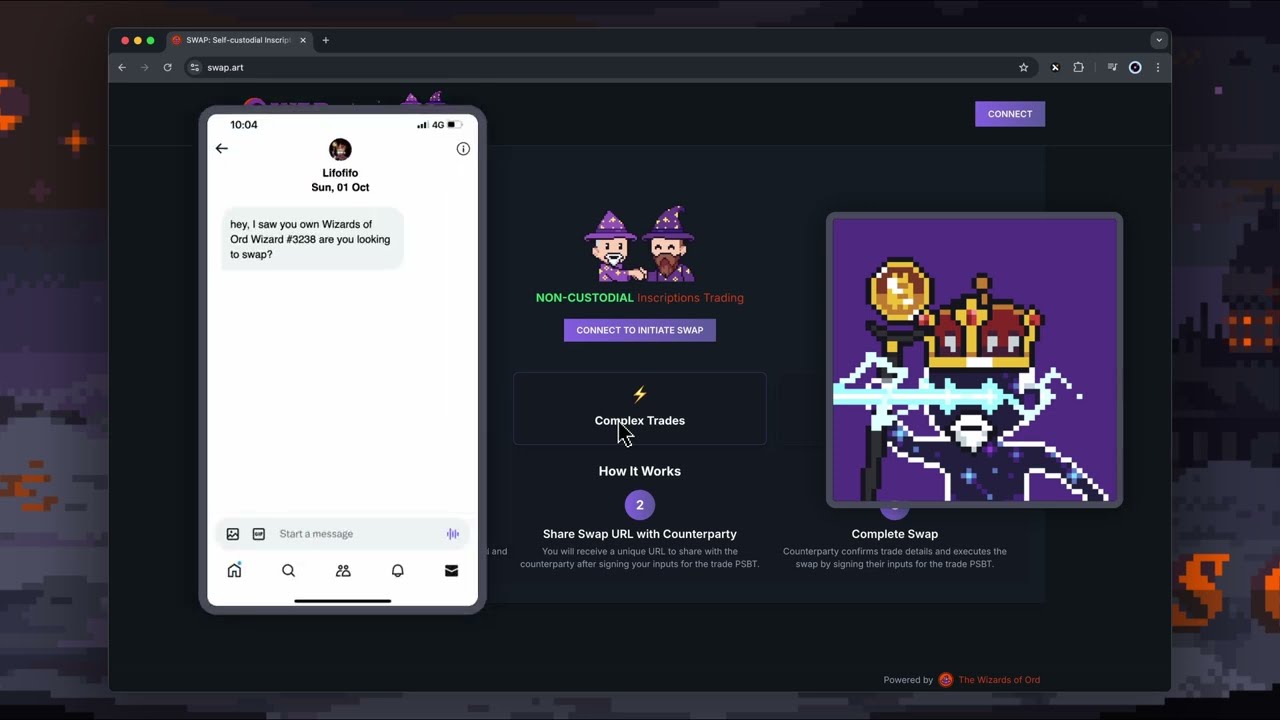 Trustless Bitcoin Inscription Swaps Are Here! Powered by The Wizards of Ord