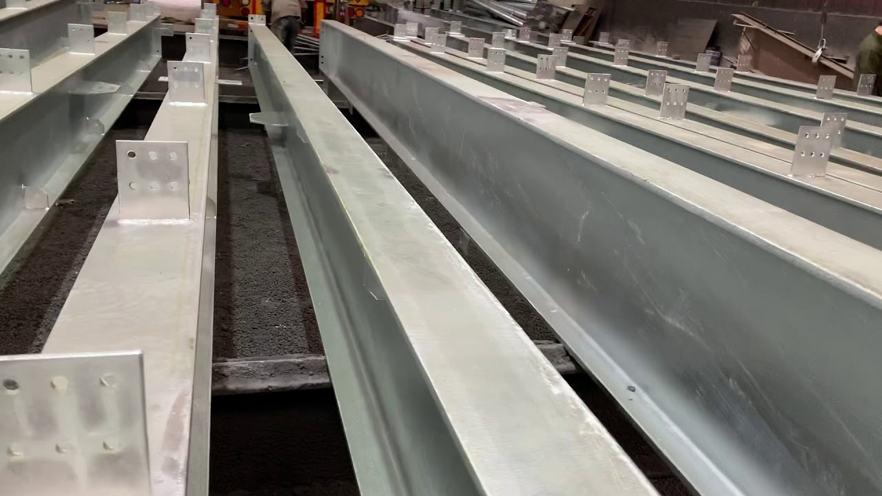 Fabrication of galvanized steel structure