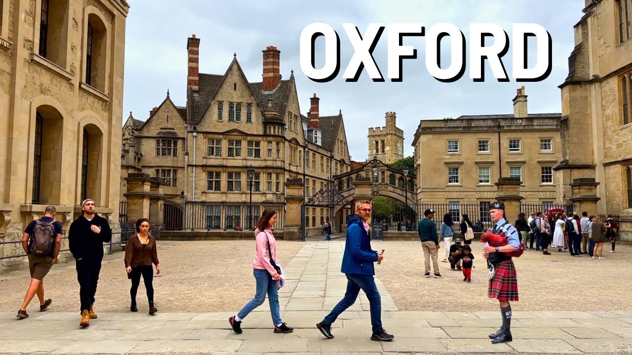 OXFORD University 🇬🇧 Walk Tour 4K
