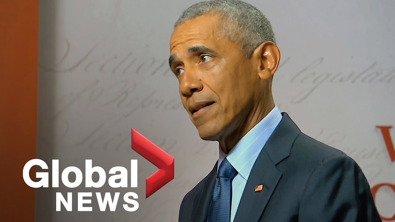 Barack Obama says Trump treating presidency as “one more reality show” | FULL SPEECH