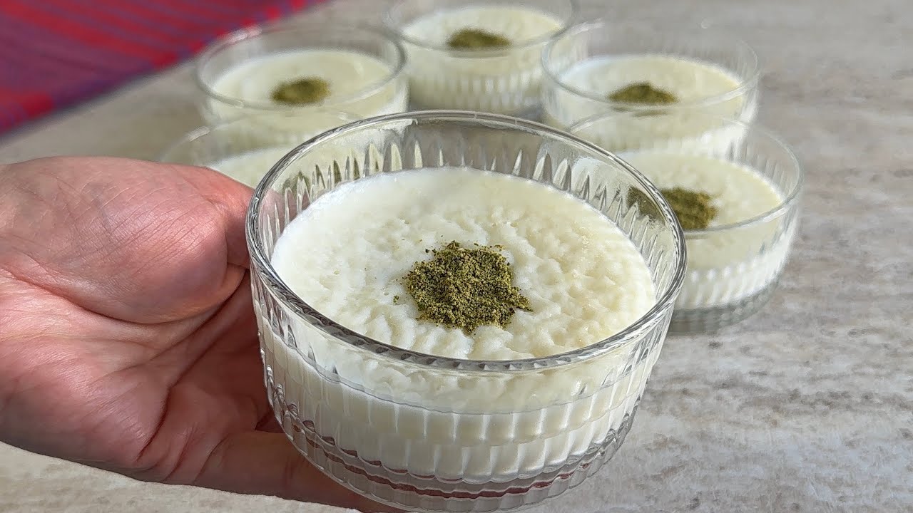  Bu Kıvamın Sırrı Nişasta Değil ❌3 Malzemeli  dakikasına kadar tam ölçülü Anne Sütlacı Tarifi